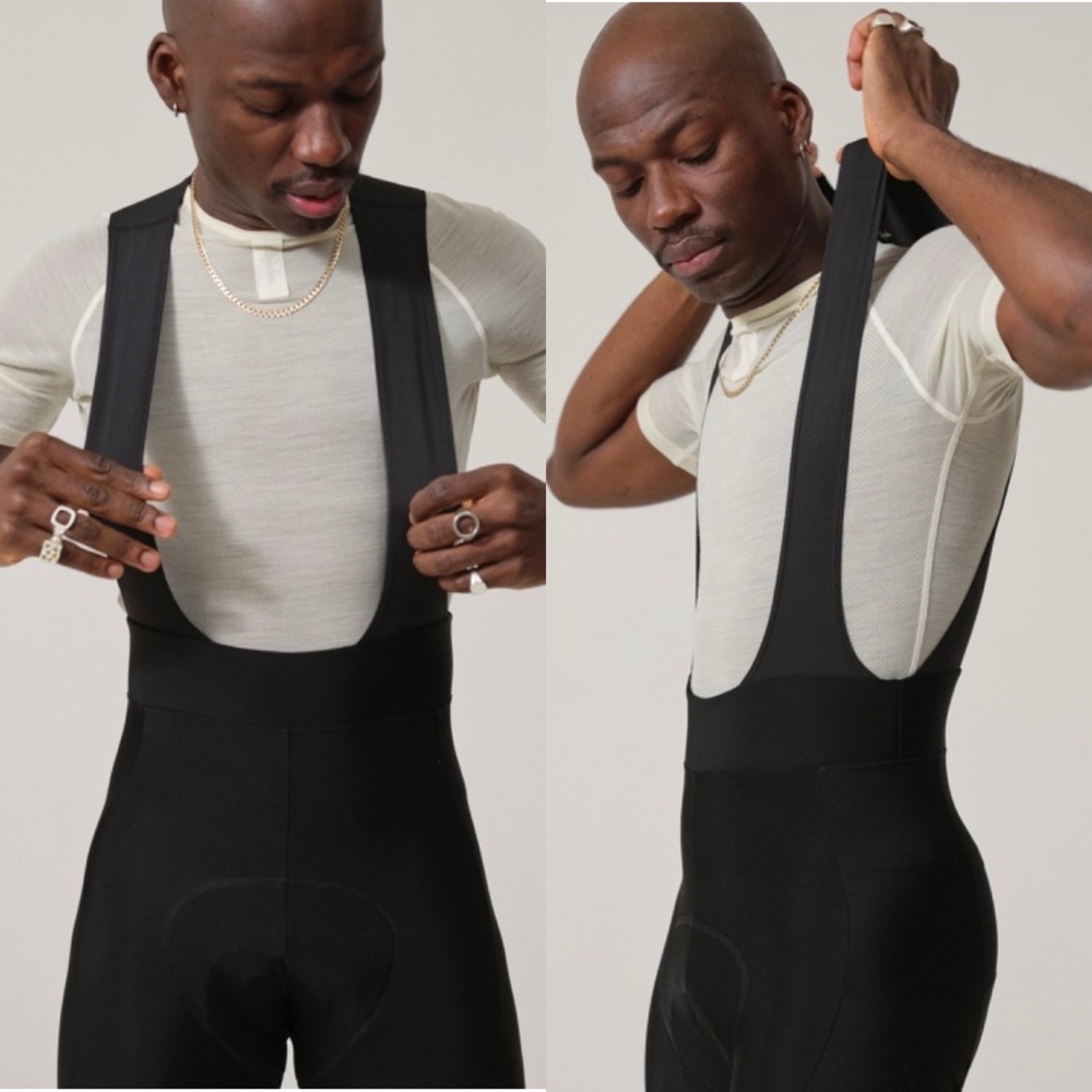 Rapha Men’s Core Winter Tights with Pad Black Cycling Biking Bib Large